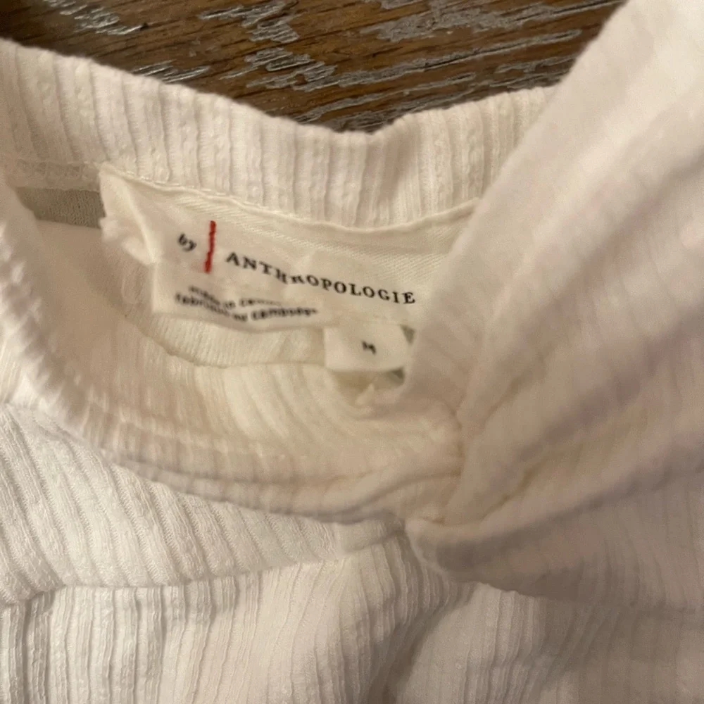 Anthropologie Elegant White and Black Women's Top